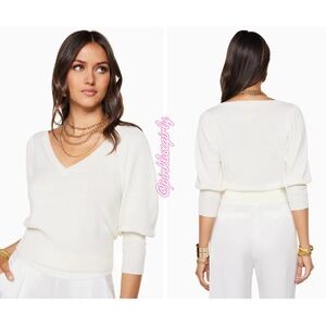 $285 ✨ Ramy Brook Shelly Puff Sleeve Sweater – Size XS